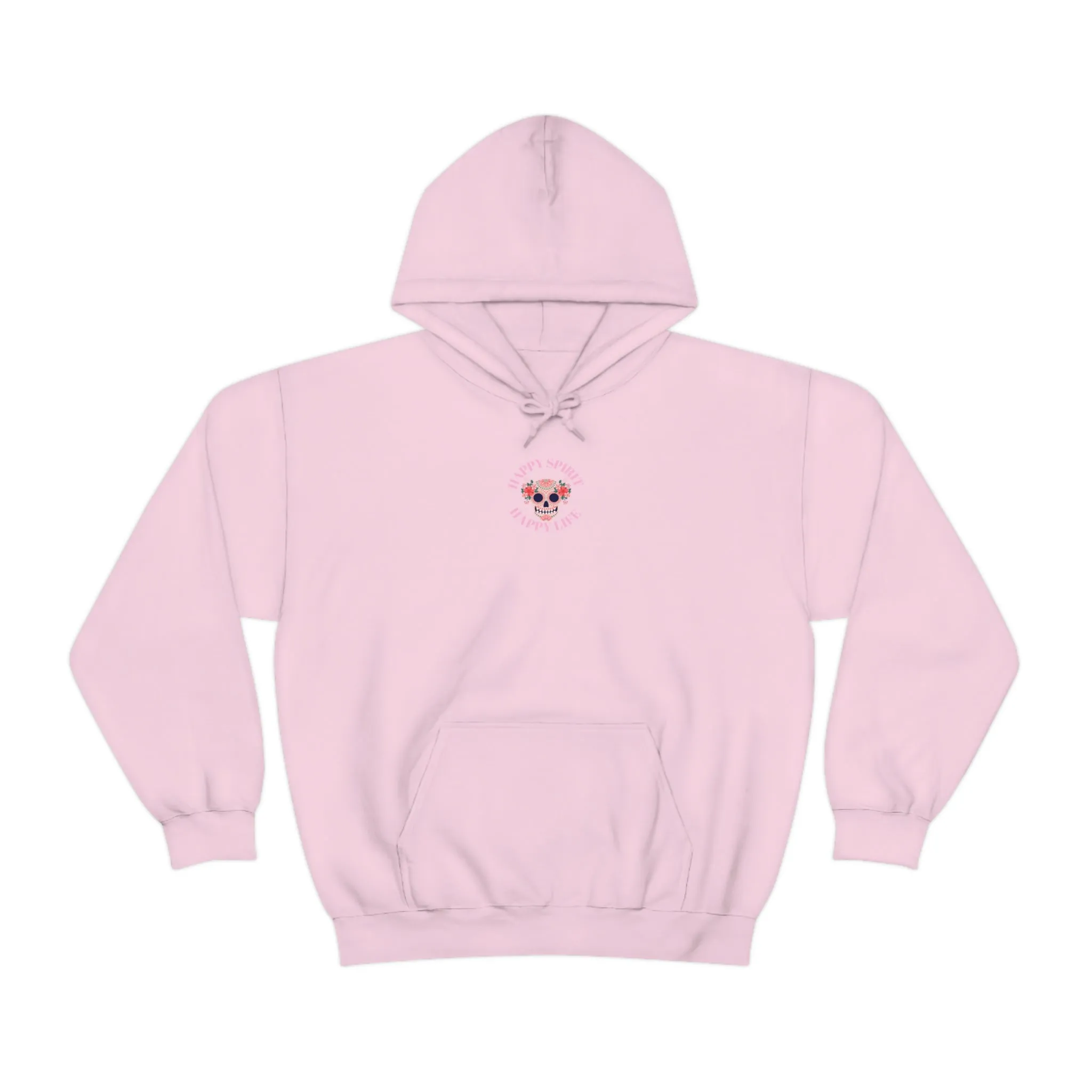 Dia De Los Muertos Hoodie Sweatshirt, Day of the Dead Gift, Happy Spirit Happy Life, Honoring the Dead Aesthetic Candy Skull, Sugar Skull