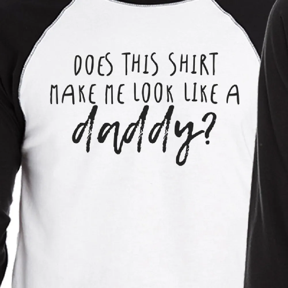 Does This Shirt Make Me Look Like A Daddy And Preggo Matching Couple Black And White Baseball Shirts