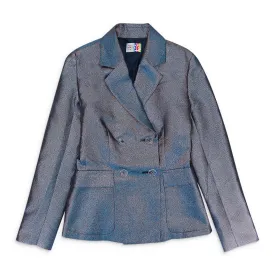 DOUBLE BREASTED BLUE BLAZER