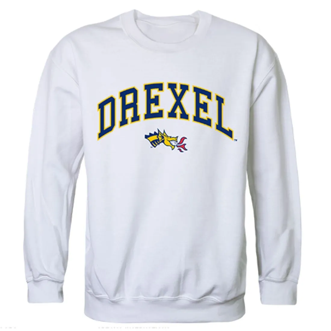 Drexel University Campus Crewneck Pullover Sweatshirt Sweater White
