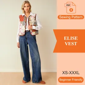 Elise Vest PDF Sewing Pattern