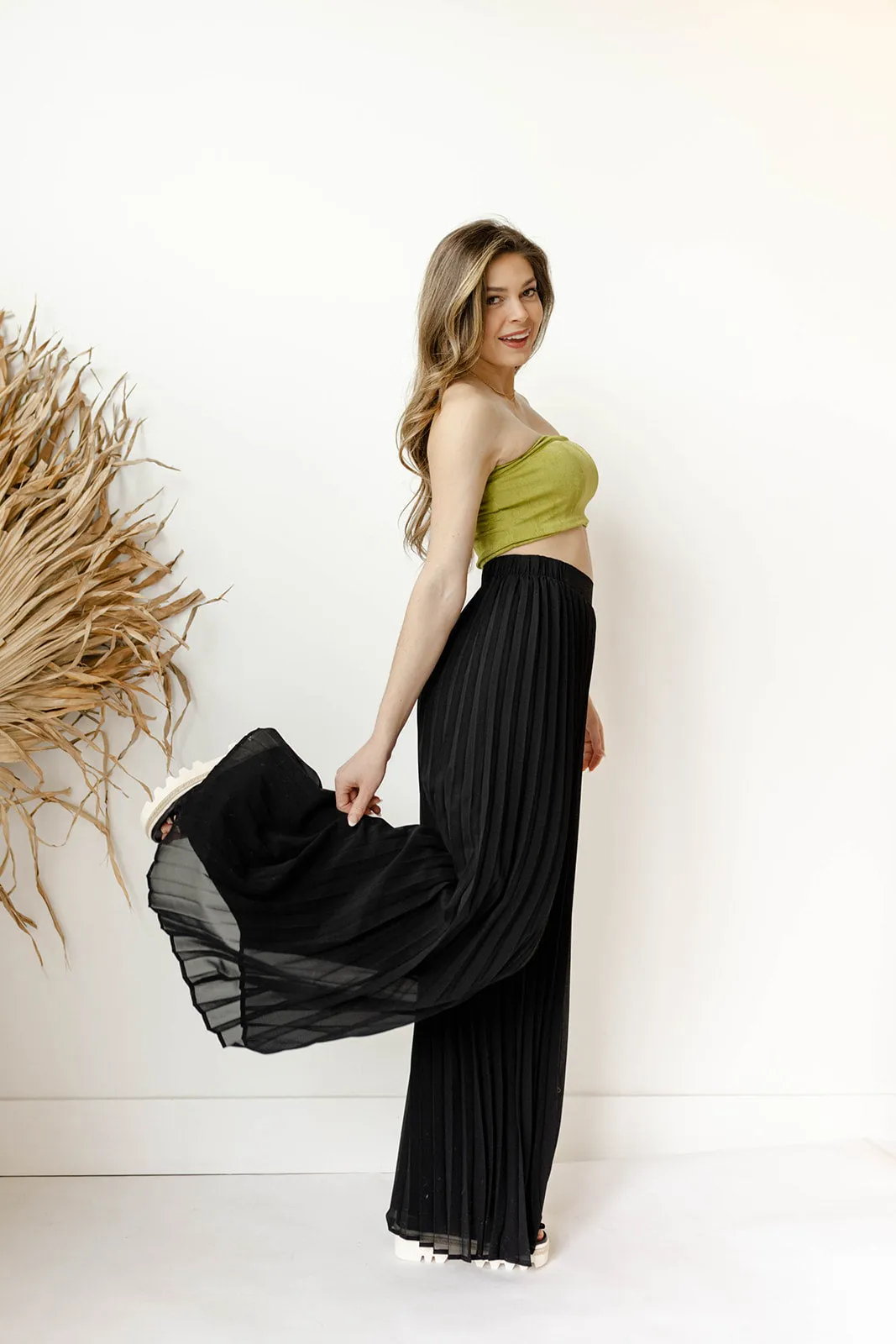 ensley pleated pants