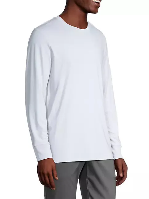 Essential Long Sleeve Tee Ice - Theory Men