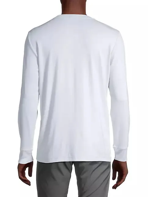Essential Long Sleeve Tee Ice - Theory Men