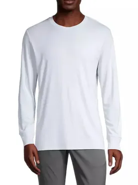 Essential Long Sleeve Tee Ice - Theory Men