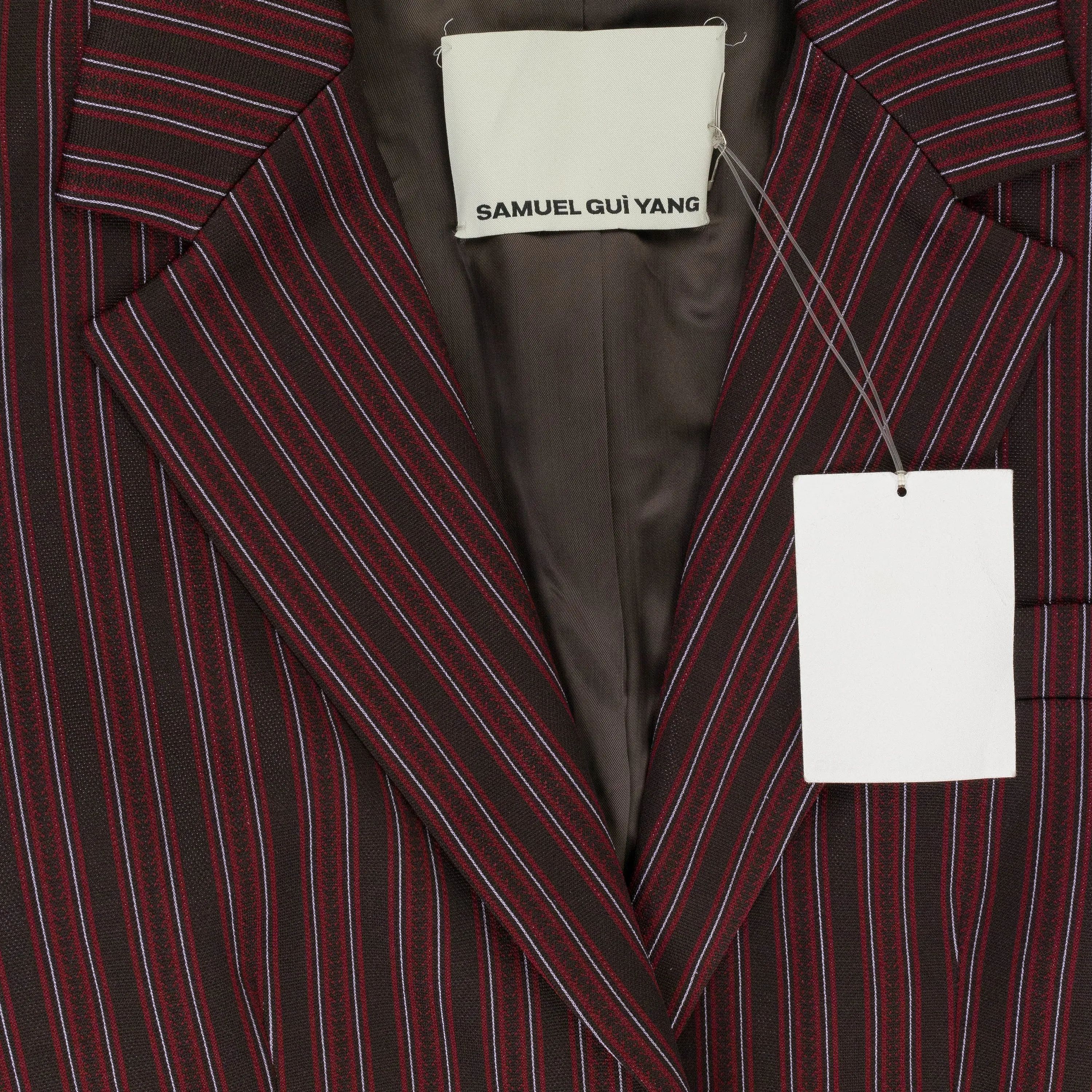 EVA BROWN/BURGUNDY BLAZER
