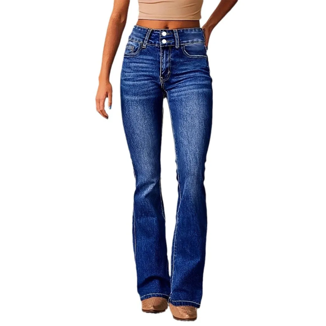 Fashion Washed Street Skinny Retro Stretch Jeans