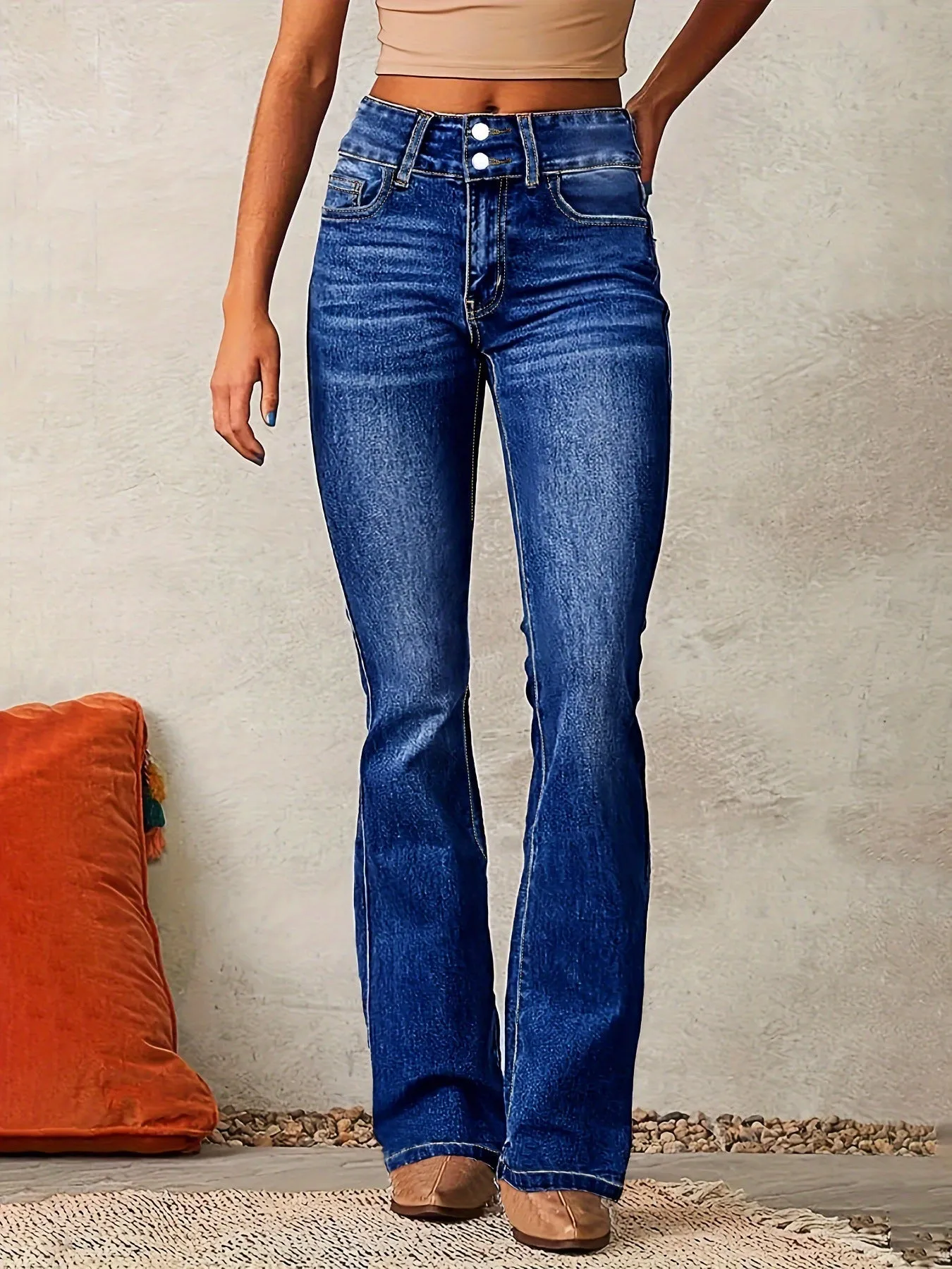 Fashion Washed Street Skinny Retro Stretch Jeans