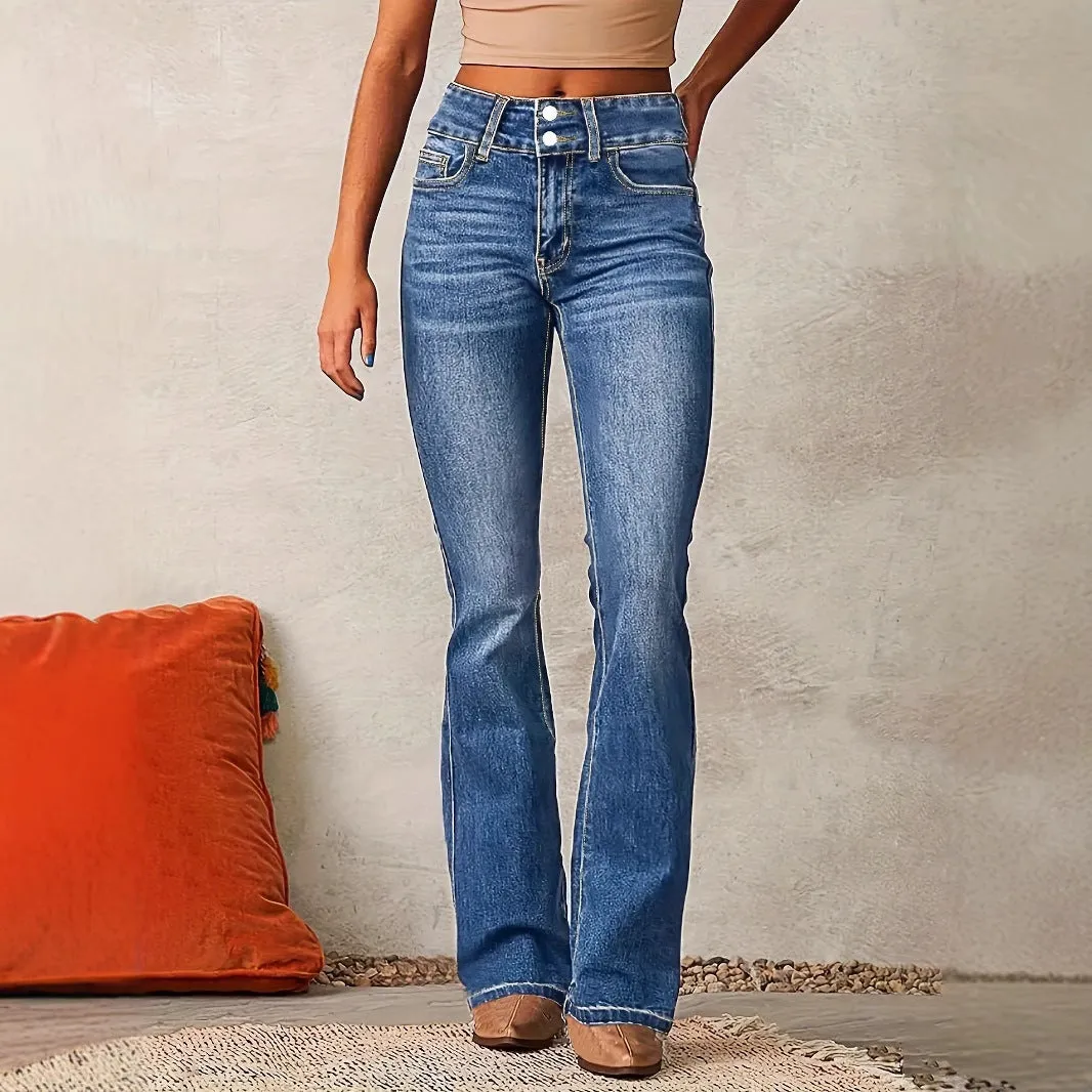 Fashion Washed Street Skinny Retro Stretch Jeans