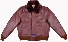 Fivestar Leather Men's Type A2 G-1 US Fashion Leather Flight Bomber Jacket