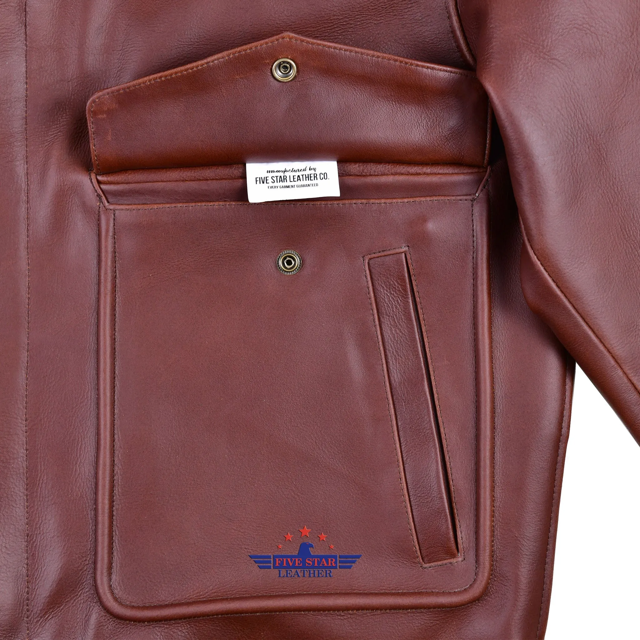Fivestar Leather Men's Type A2 G-1 US Fashion Leather Flight Bomber Jacket