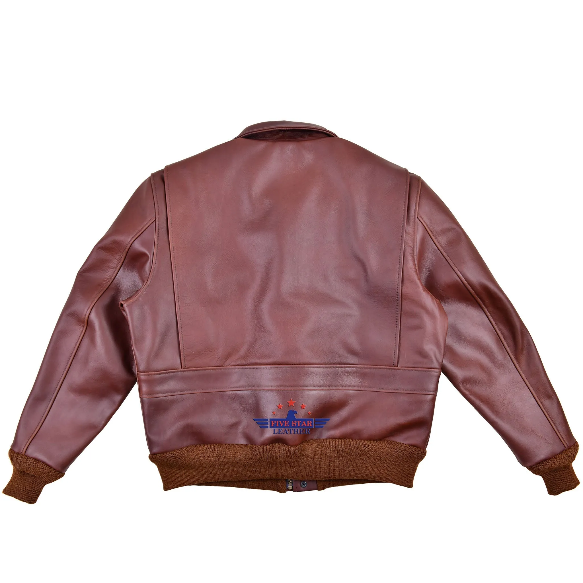 Fivestar Leather Men's Type A2 G-1 US Fashion Leather Flight Bomber Jacket