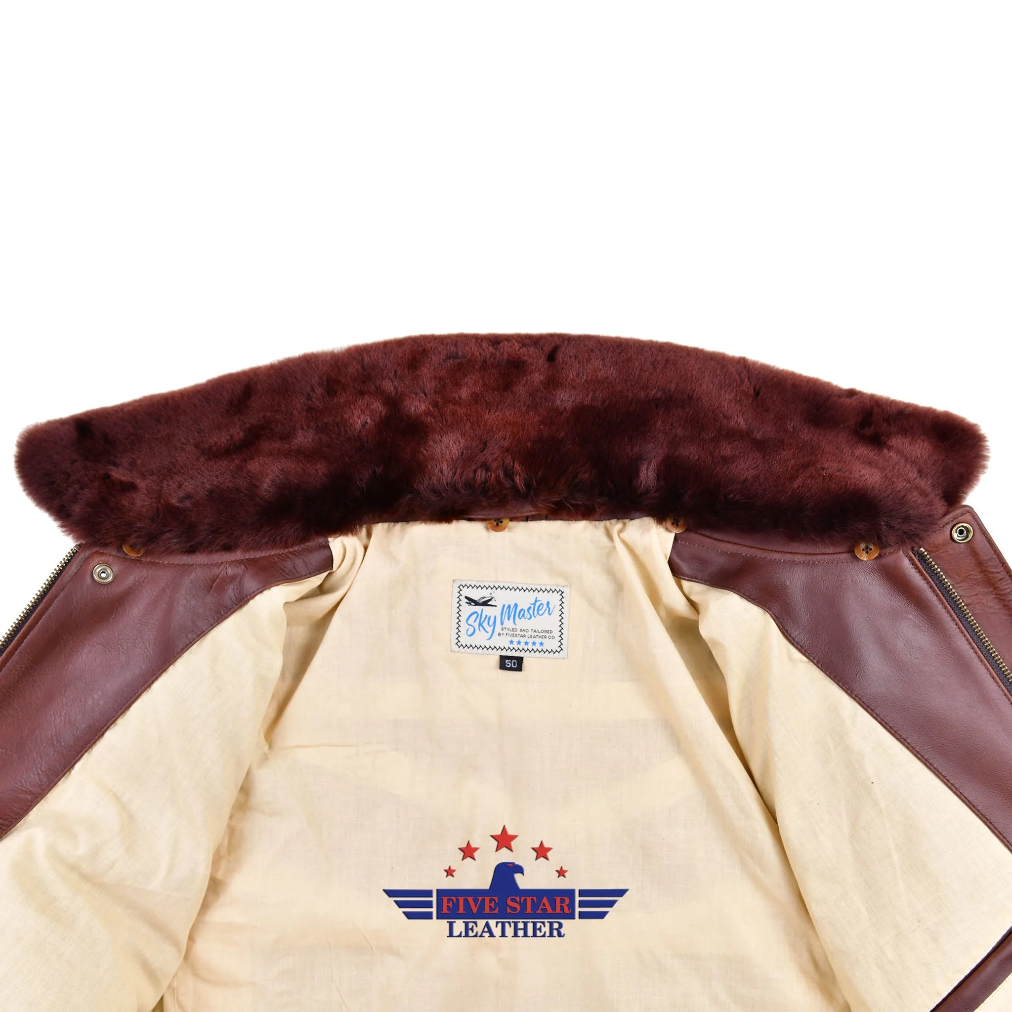 Fivestar Leather Men's Type A2 G-1 US Fashion Leather Flight Bomber Jacket