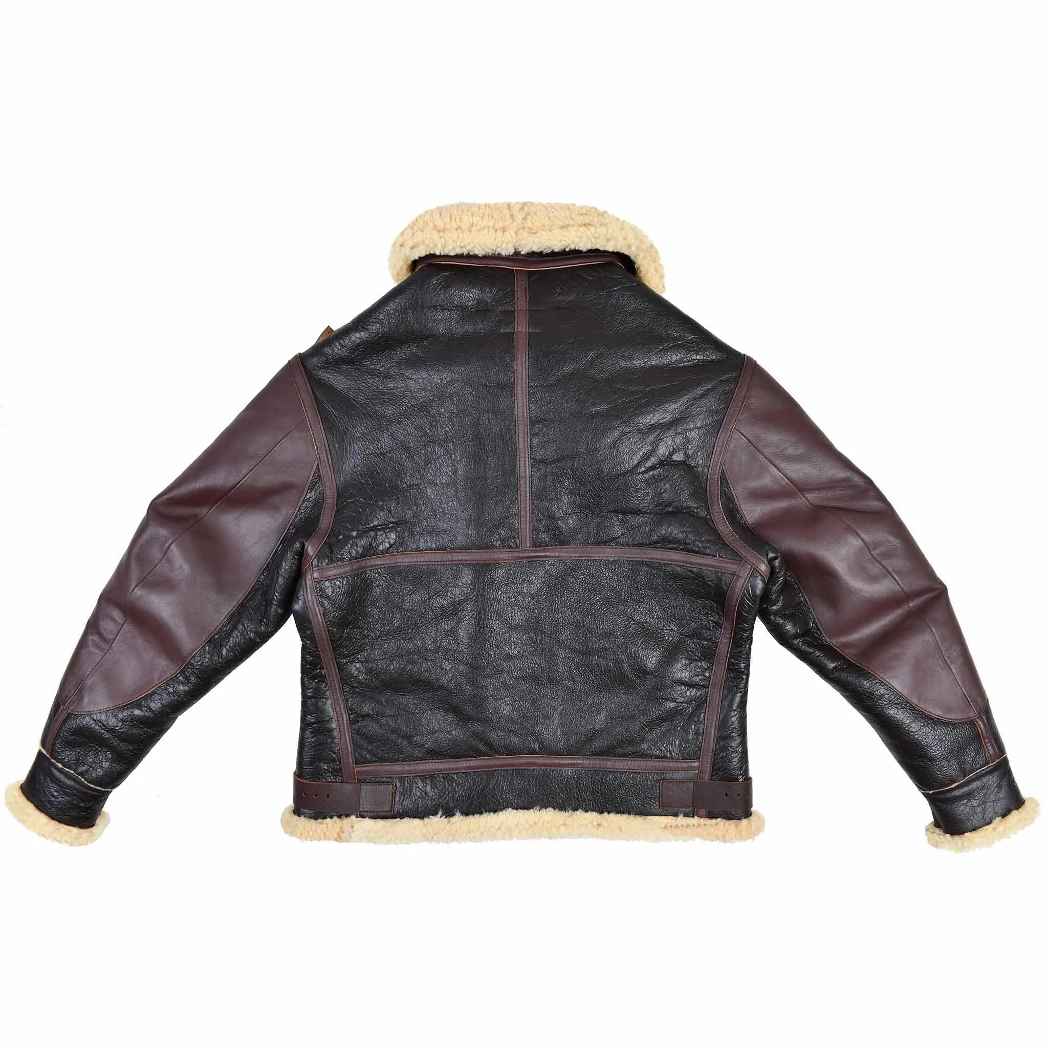 FiveStar Leather USAAF Type B-3 Bomber Aviator Pilot Seal Brown Leather Flight Jacket