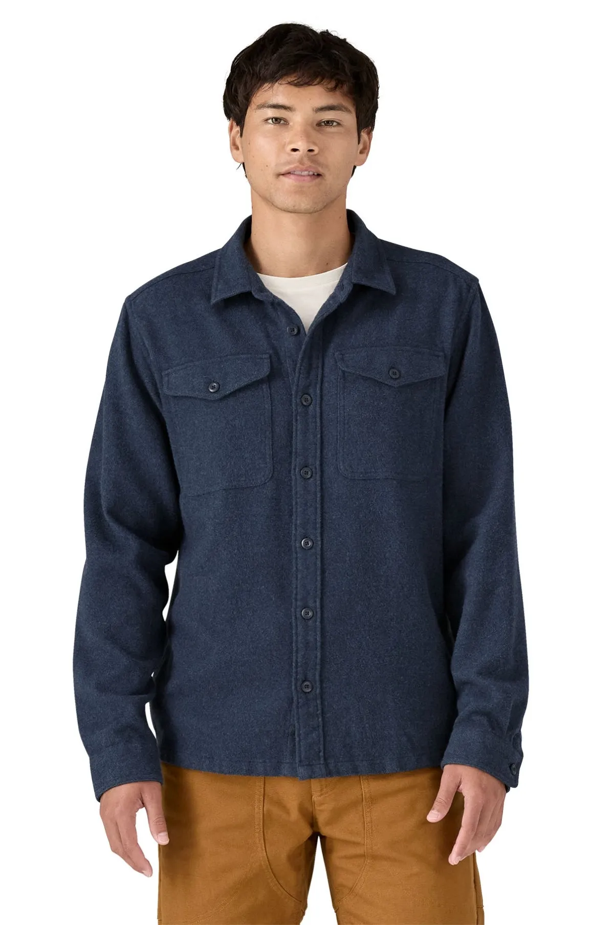 Fjord Flannel Shirt Whole Weave New Navy