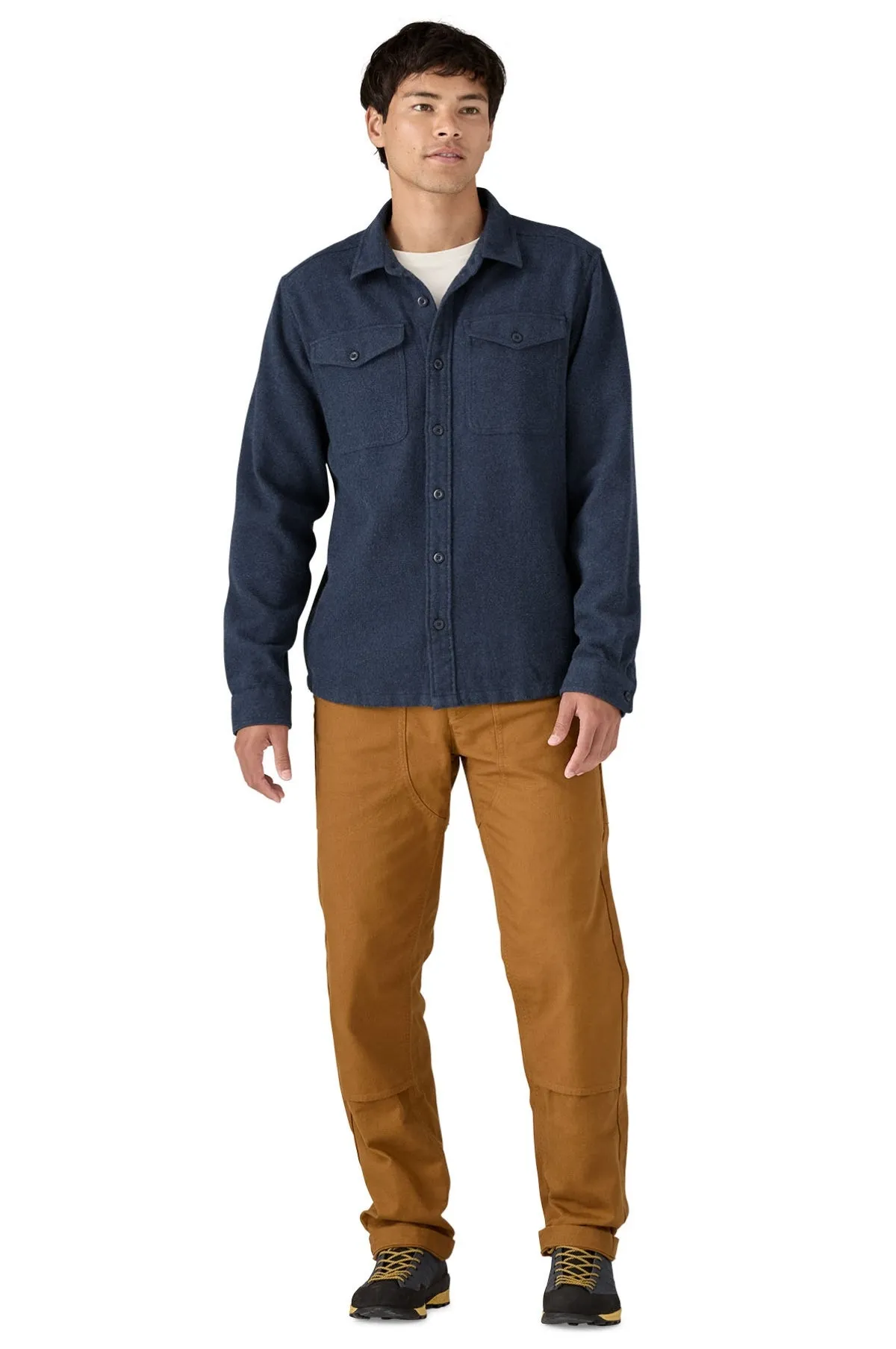 Fjord Flannel Shirt Whole Weave New Navy