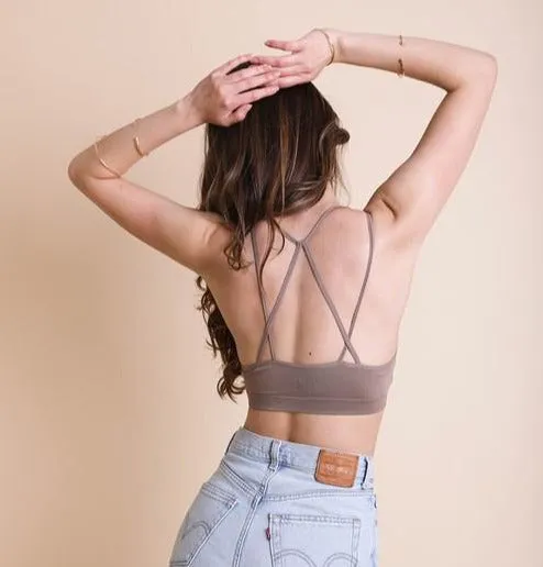 Floral Cut Out Brami (Mocha)