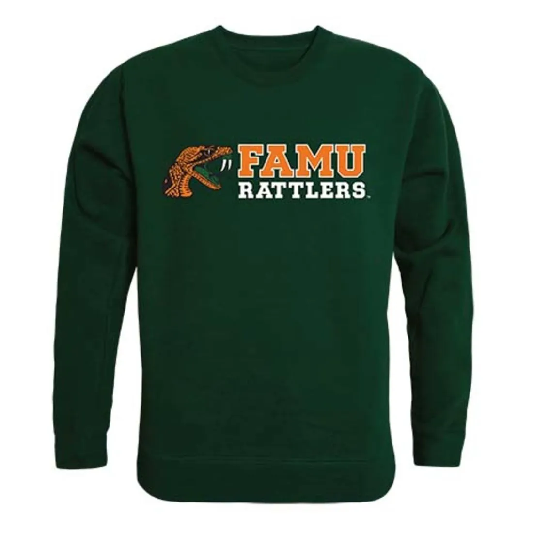 Florida A&M University Rattlers Crewneck Pullover Sweatshirt Sweater Forest