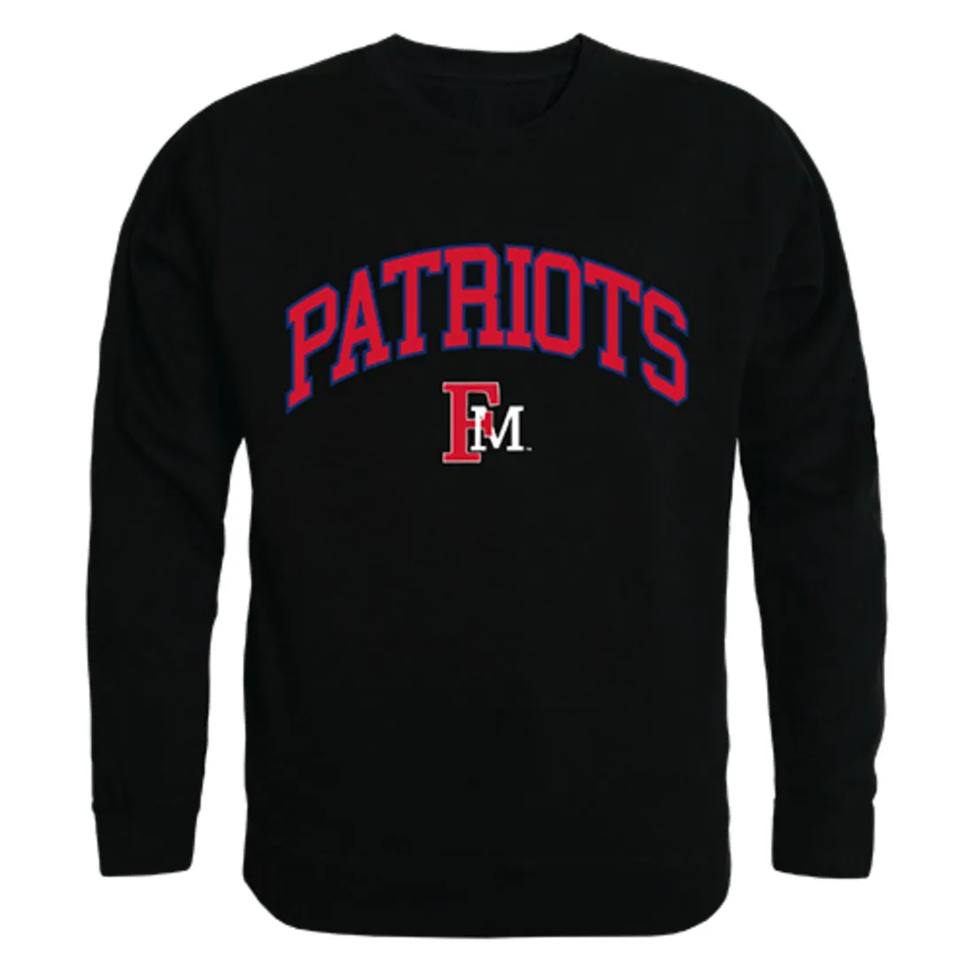 FMU Francis Marion University Campus Crewneck Pullover Sweatshirt Sweater Black