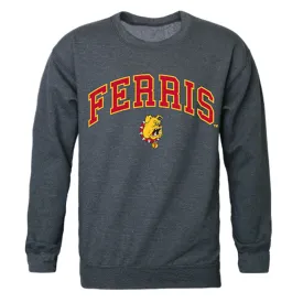 FSU Ferris State University Campus Crewneck Pullover Sweatshirt Sweater Heather Charcoal