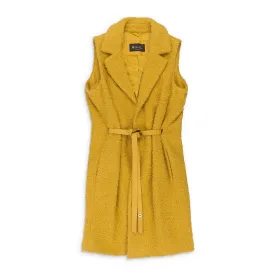 GILET SAWYER SOFT CURLY MUSTARD COAT