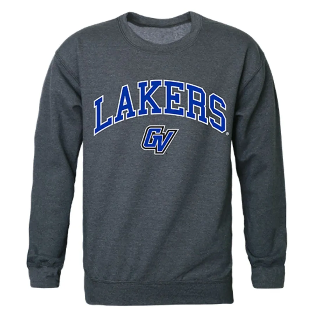 GVSU Grand Valley State University Campus Crewneck Pullover Sweatshirt Sweater Heather Charcoal