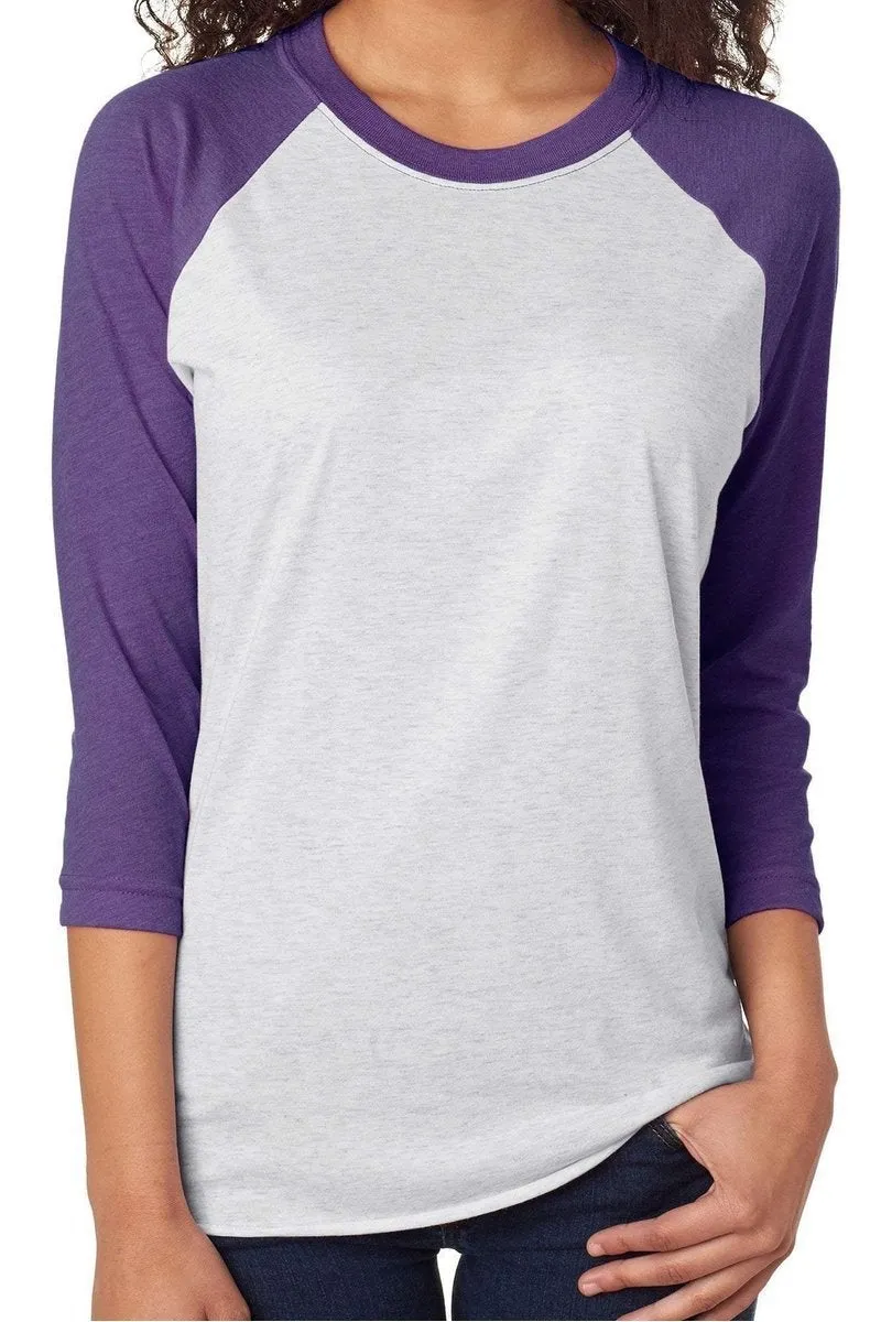 Happy Easter Cottontail Truck Tri-Blend Unisex 3/4 Raglan