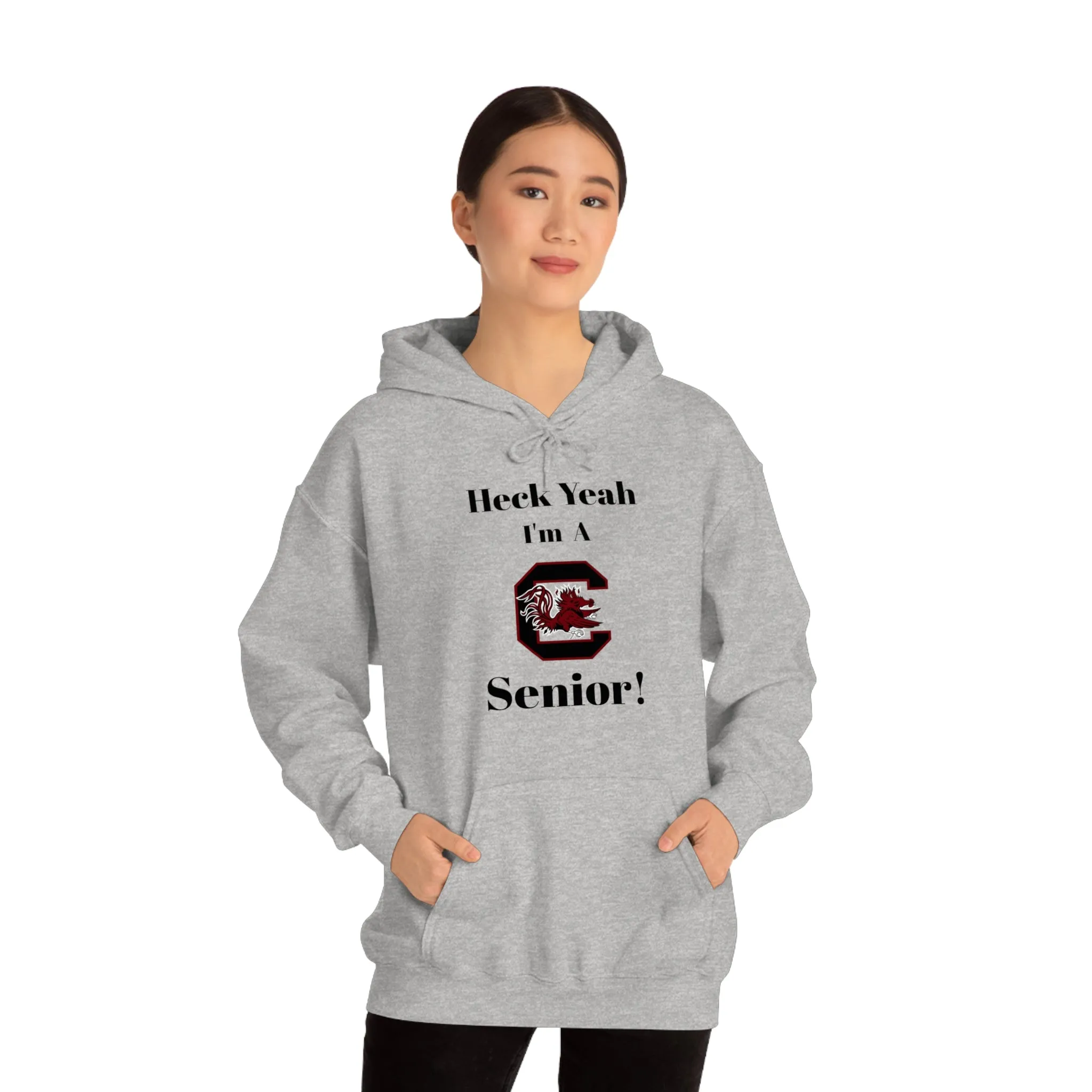 Heck Yeah I'm A SC Gamecocks Senior Unisex Heavy Blend™ Hooded Sweatshirt