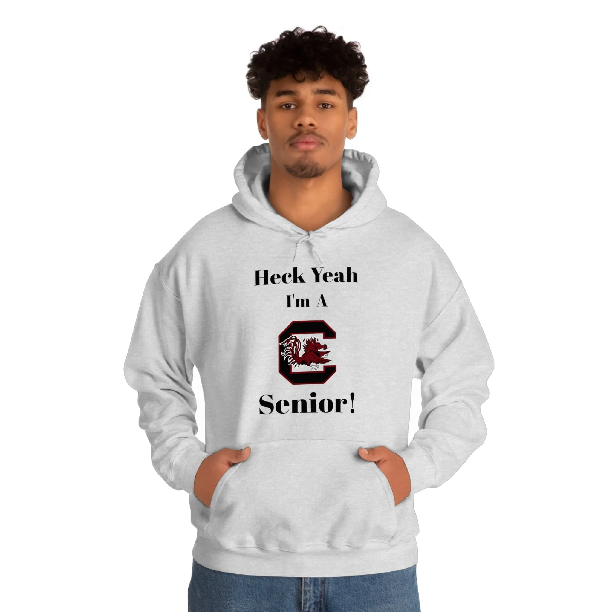 Heck Yeah I'm A SC Gamecocks Senior Unisex Heavy Blend™ Hooded Sweatshirt