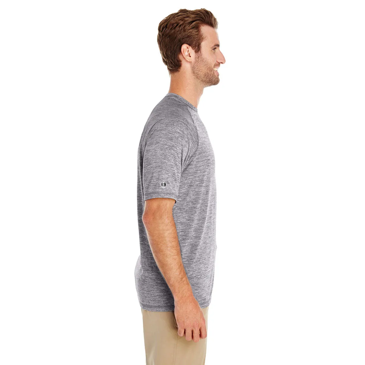 Holloway Men's Graphite Heather Electrify 2.0 Short-Sleeve