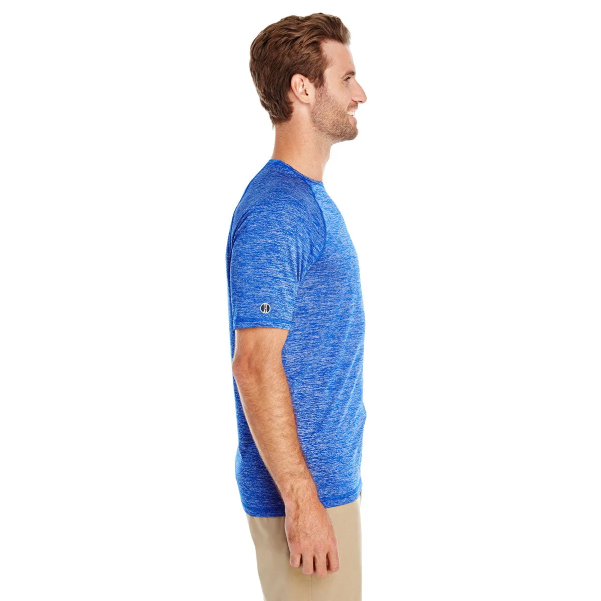 Holloway Men's Royal Heather Electrify 2.0 Short-Sleeve