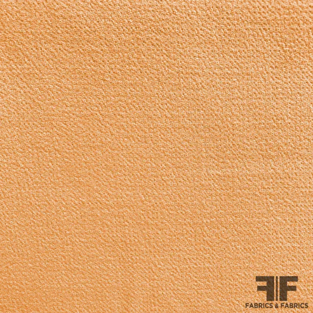 Italian Double-Faced Wool Crepe - Pale Orange