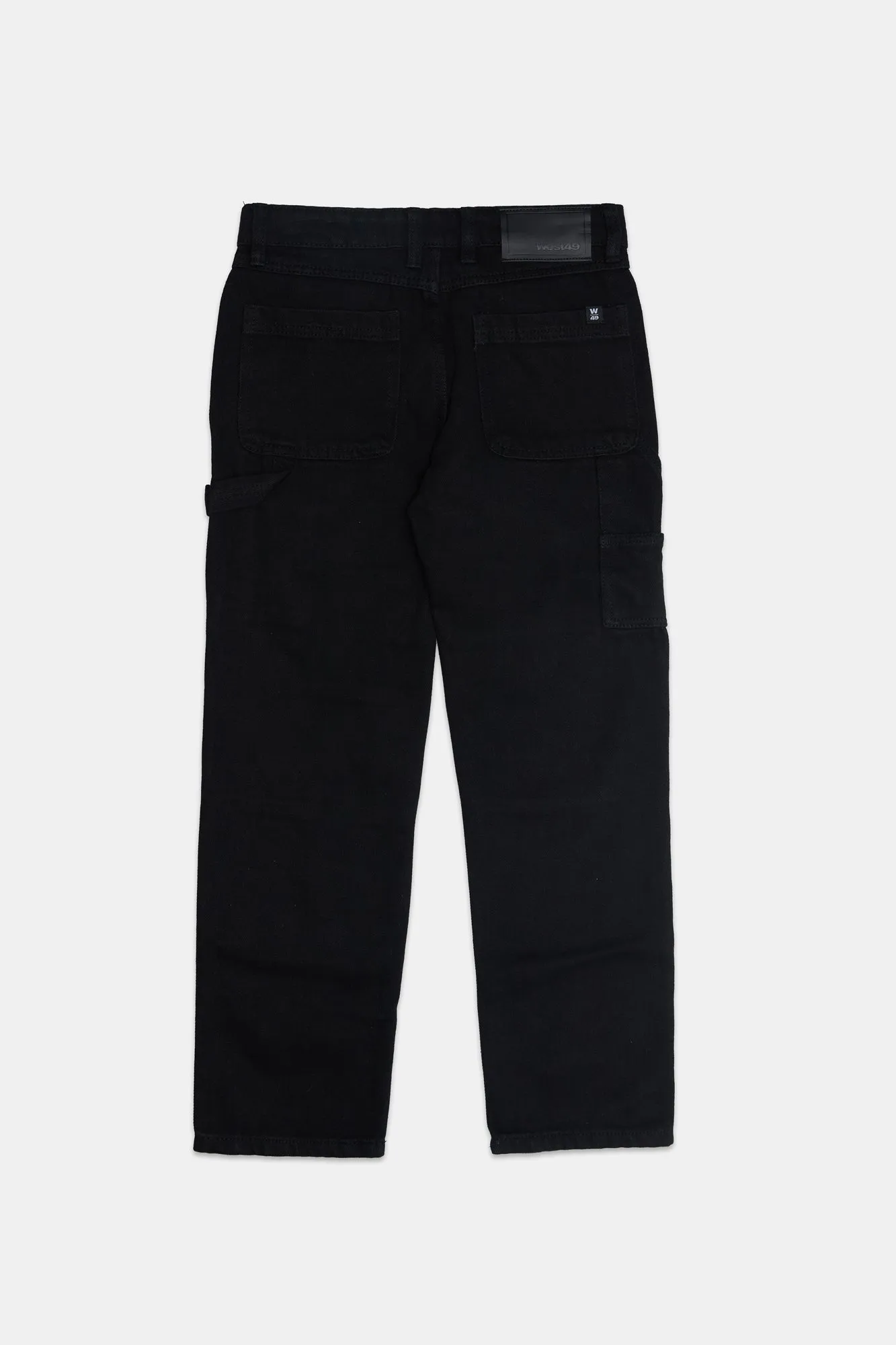 Jean de charpentier délavé noir West49 junior