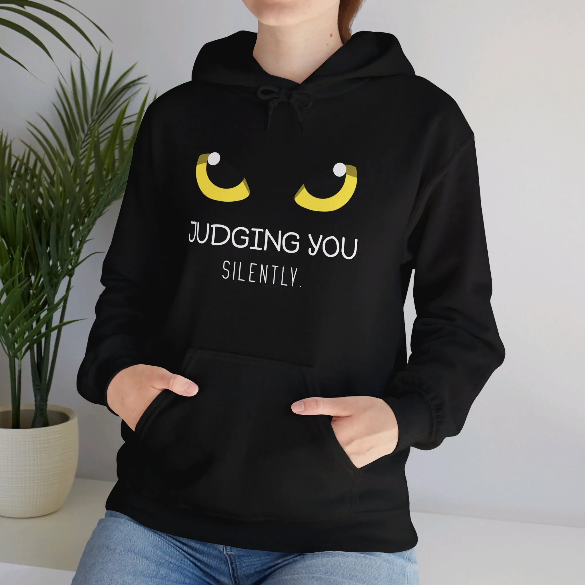 Judging You Silently Unisex Heavy Blend™ Hooded Sweatshirt