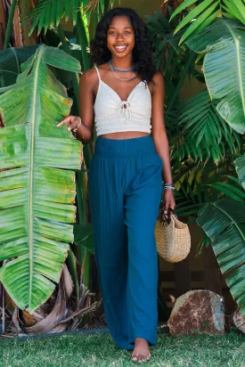 Lotus & Luna: Pacific Wide Leg Cotton Pants