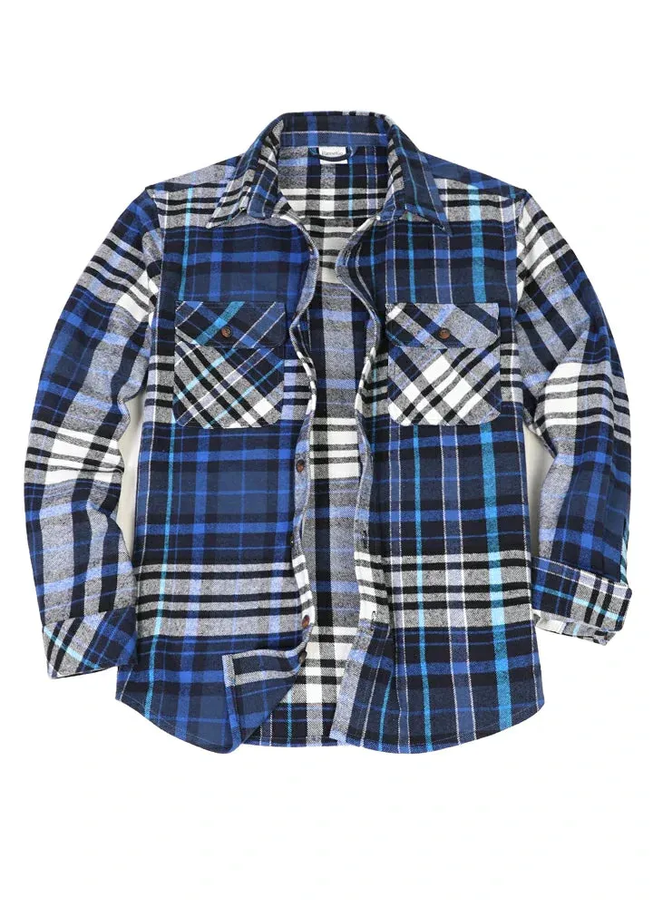 Men's Stalwart Heavyweight Flannel Shirts,10.6oz,Relaxed Fit