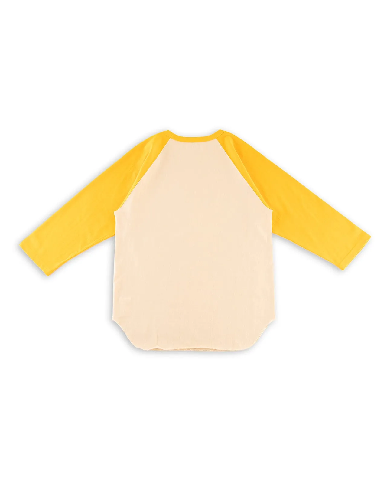 Military Baseball Tee / Army - Ecru/Yellow