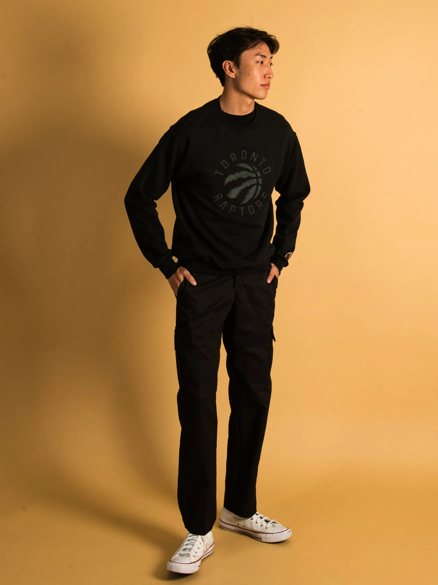 NBA TORONTO RAPTORS TONAL EMBROIDERED CREW