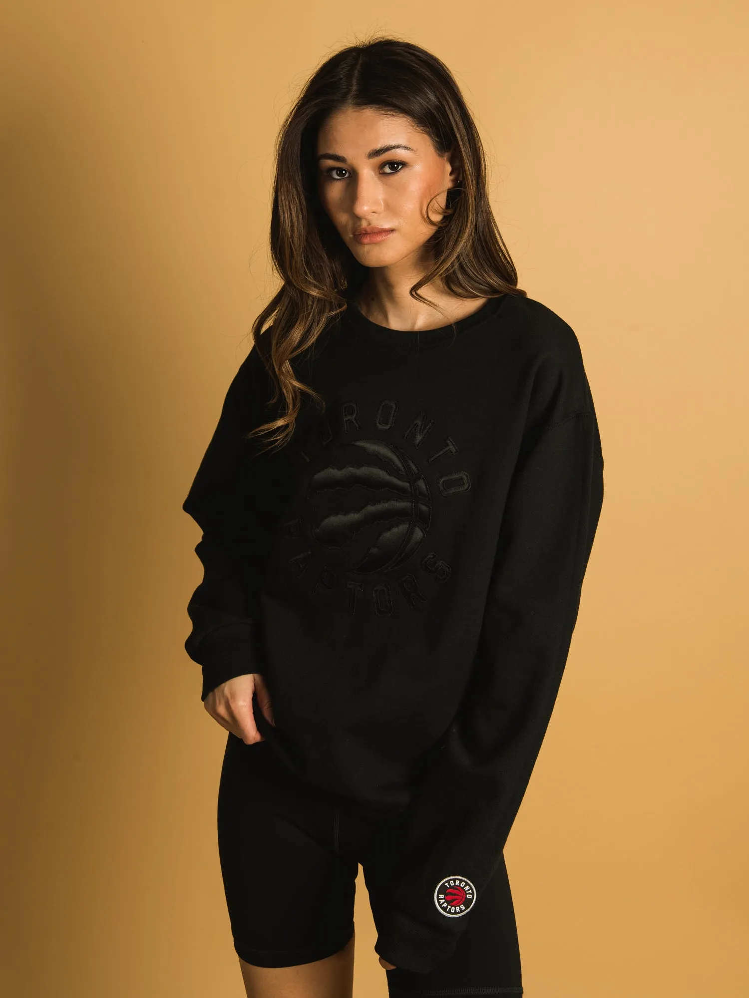 NBA TORONTO RAPTORS TONAL EMBROIDERED CREW