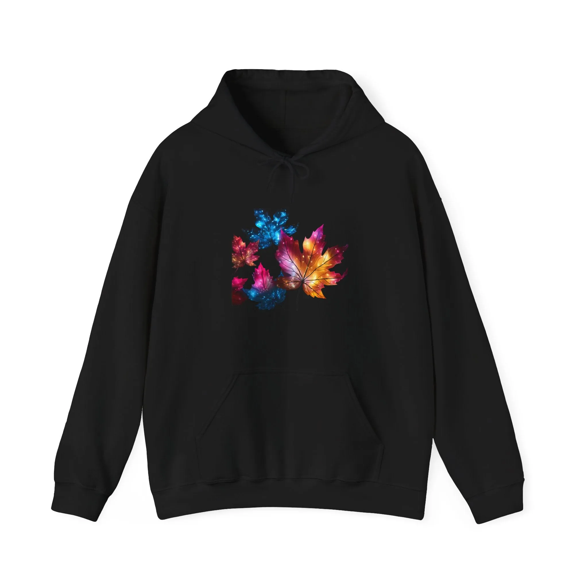Neon Fall Leaves Unisex Heavy Blend™ Hooded Sweatshirt