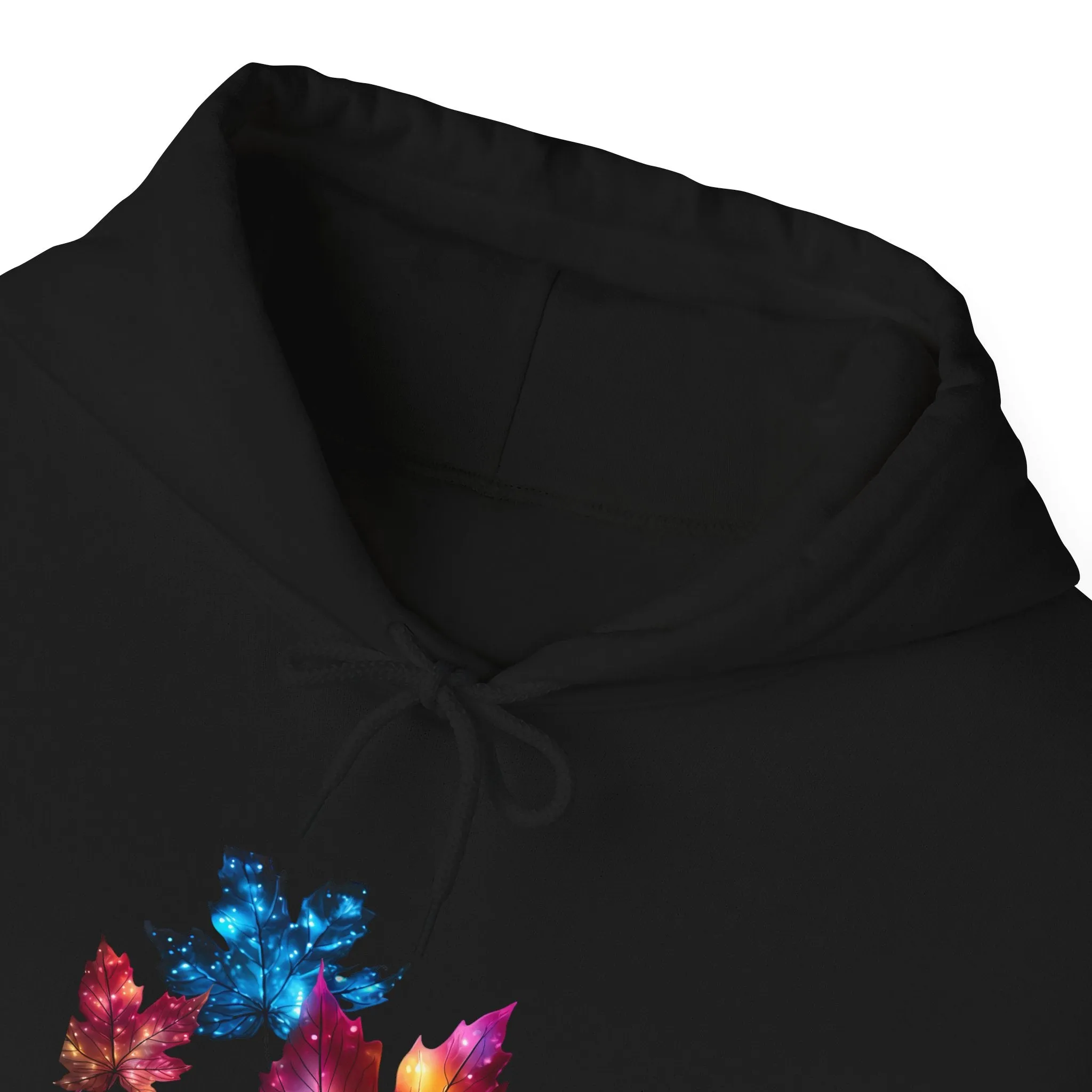 Neon Fall Leaves Unisex Heavy Blend™ Hooded Sweatshirt
