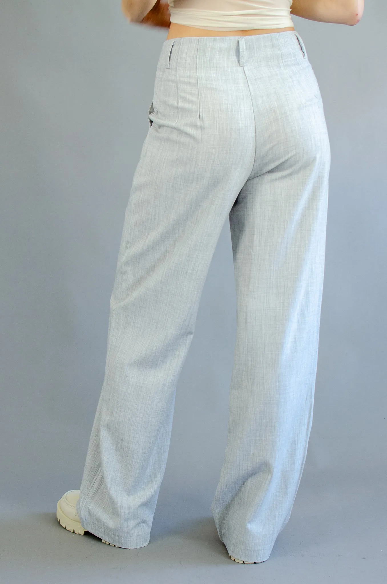 Nico High Waist Trousers Grey