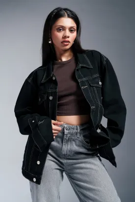 Night Rider Denim Trucker Jacket