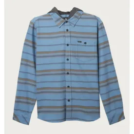 O'Neill Men's Redmond Hooded Flannel Blue Shadow