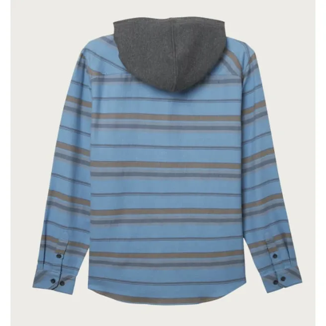 O'Neill Men's Redmond Hooded Flannel Blue Shadow