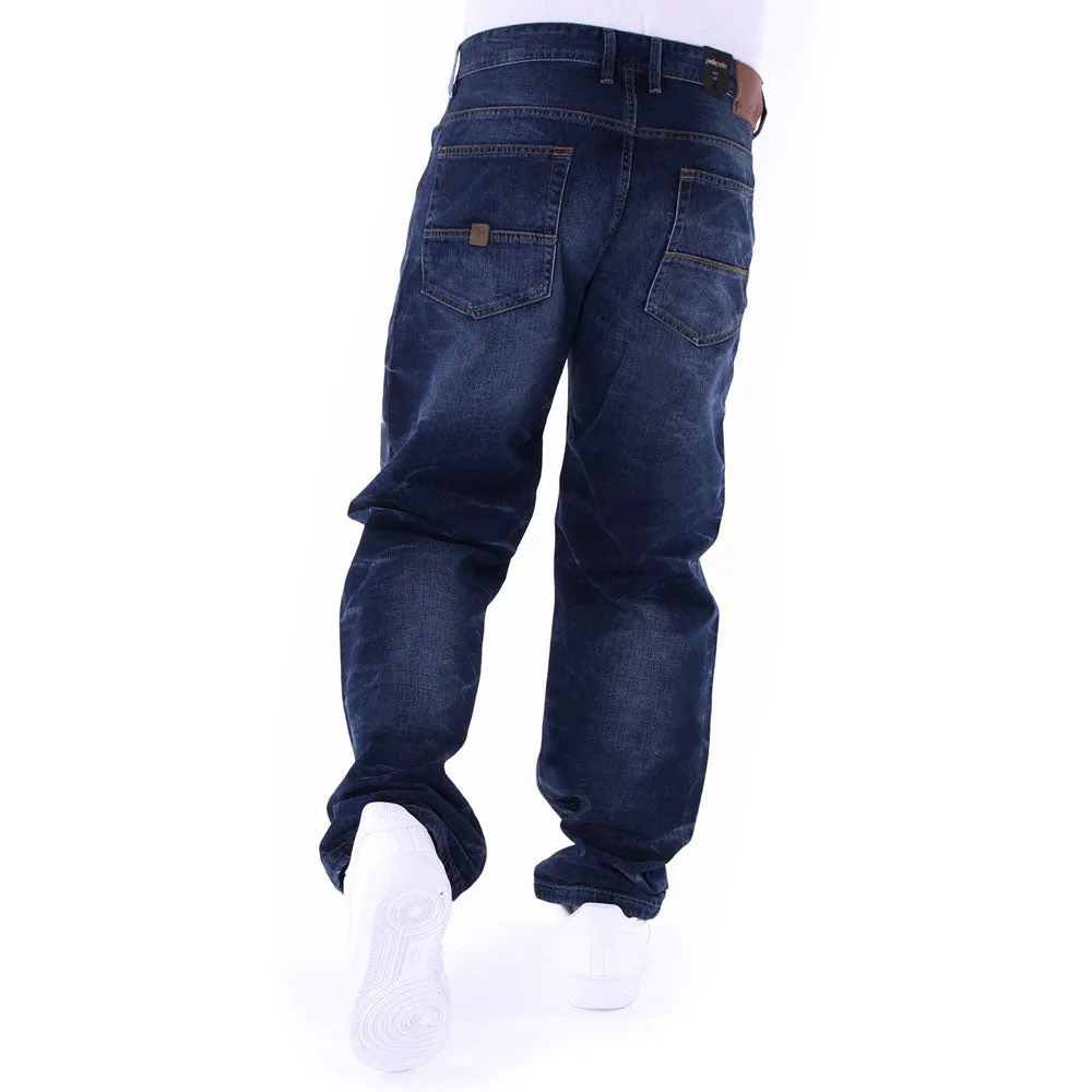 Pelle Pelle Baxter Baggy Denim Jeans Antique Blue
