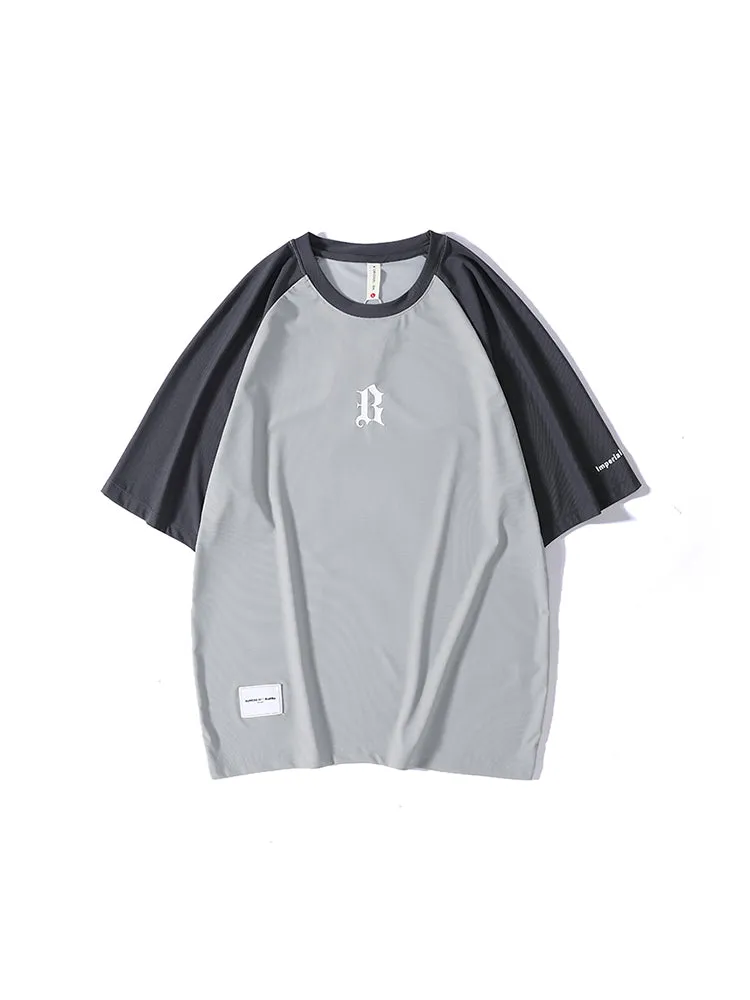 Raglan Sleeve Breathable Silk Ice Fabric Tees