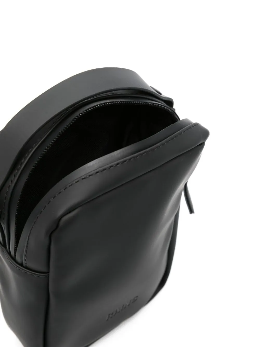 Reporter logo-debossed messenger bag