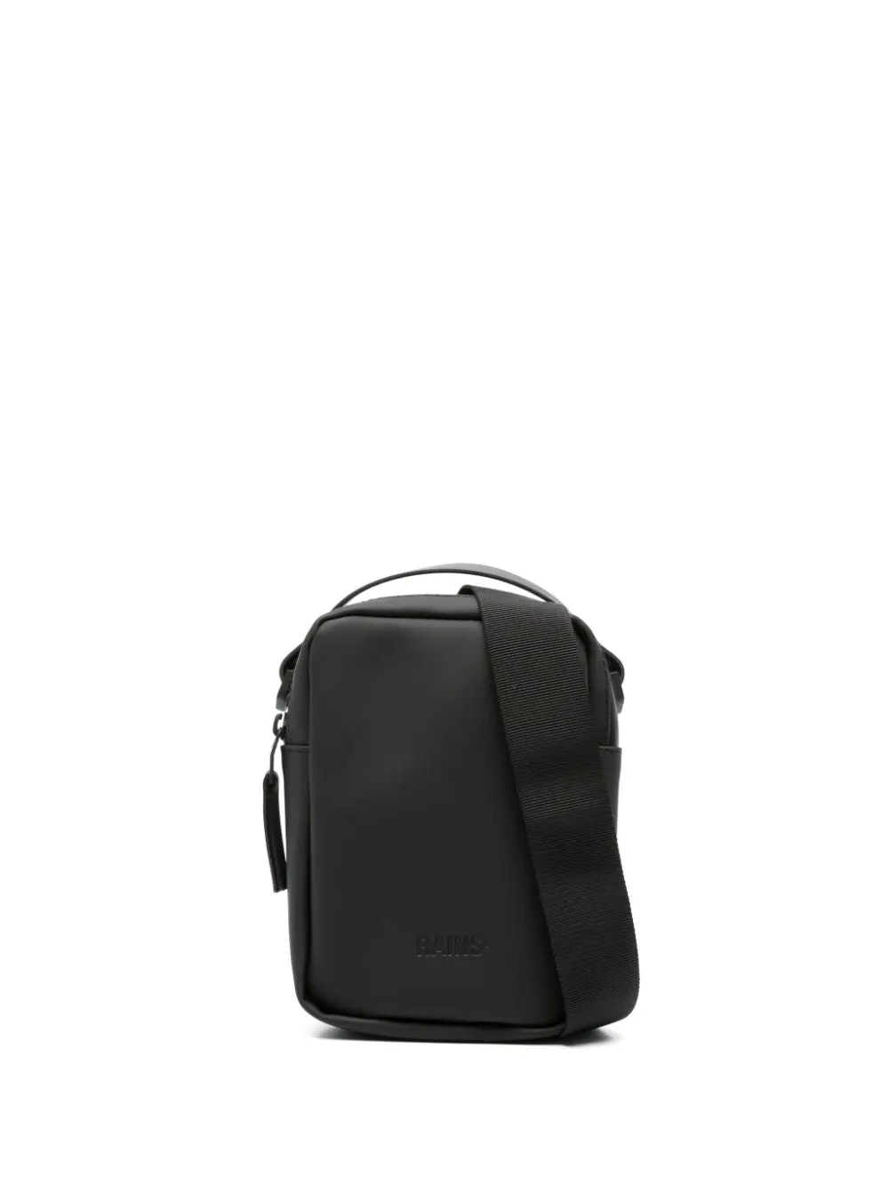 Reporter logo-debossed messenger bag