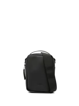 Reporter logo-debossed messenger bag